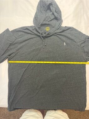 2XLTPolo by Ralph Lauren Men's Charcoal Gray Hooded Tee